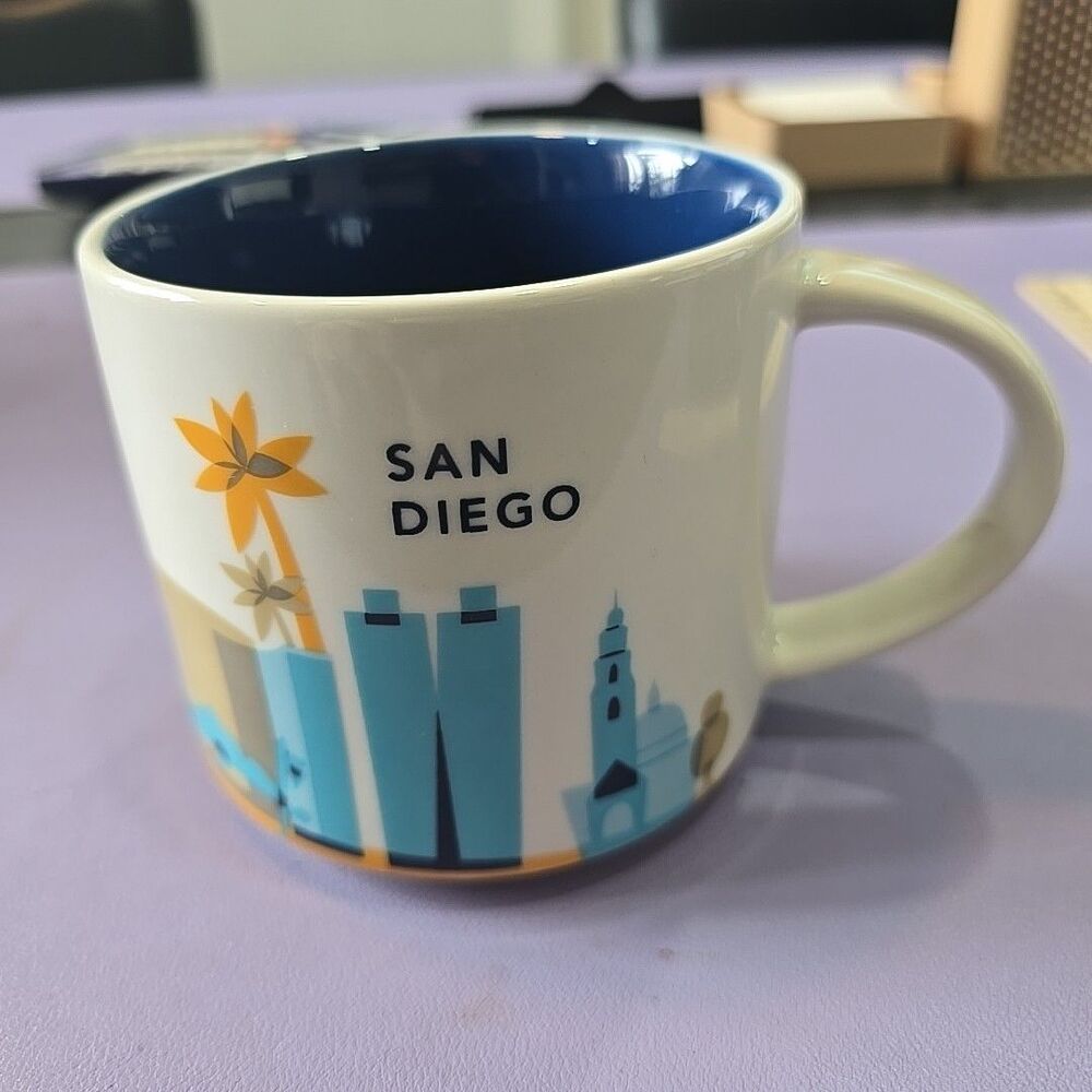 Starbucks® You Are Here San Diego California Ceramic City Mugs Collection 14 oz
